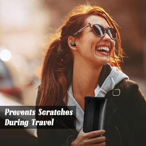 حافظة نظارة، حافظة نظارة شمسية ناعمة لنظارة العين الشمسية (قطعتان - أسود أبيض) in Kuwait