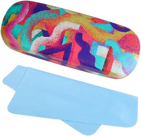 Cute Eyeglass Case for Women Men Girls Kids;Hard Shell Sunglasses Case PU Leather Protective Glasses Case in Saudi Arabia