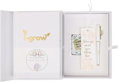 Gratitude Journal for Women and Men – A5 Daily Inspirational Guided Journal with Prompts. Includes 224 Pages, Inner Pocket, Pen, Stickers, Bookmark & Gift Box. Wellness Gifts with Self Care (Pink) in Kuwait