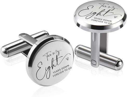28 Year Wedding Gift for Him Husband Anniversary, Nickel 28th Marriage Anniversario Gift for Men in Saudi Arabia
