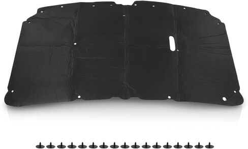 PIT66 Black Hood Insulation Pad 1/2" with Clips Compatible with Dodge Ram 1500 2500 3500 2002-2009 Heat Blanket in Saudi Arabia