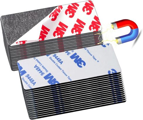 شريط مغناطيسي لاصق مزدوج A+B، مقطوع مسبقًا (3 × 1 × 24 حزمة/ 12 زوجًا) شرائط مغناطيسية مرنة من AB لأعمال الإغلاق التي يمكنك صنعها بنفسك، مغناطيس مناسب للاستخدام in Kuwait