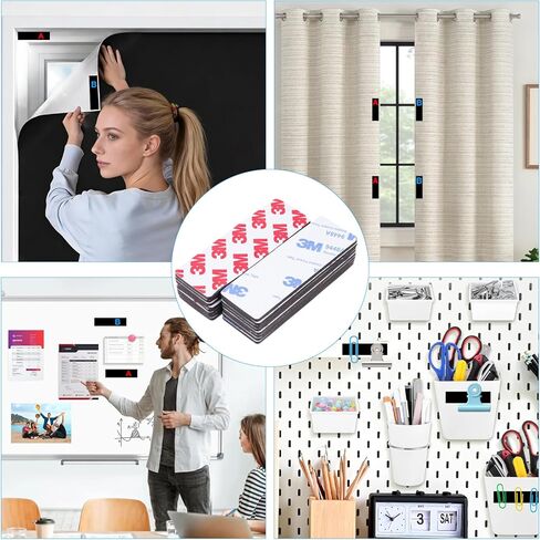 شريط مغناطيسي لاصق مزدوج A+B، مقطوع مسبقًا (3 × 1 × 24 حزمة/ 12 زوجًا) شرائط مغناطيسية مرنة من AB لأعمال الإغلاق التي يمكنك صنعها بنفسك، مغناطيس مناسب للاستخدام in Kuwait