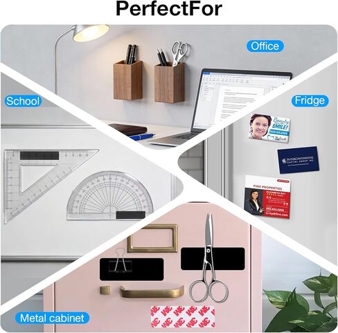 شريط مغناطيسي لاصق مزدوج A+B، مقطوع مسبقًا (3 × 1 × 24 حزمة/ 12 زوجًا) شرائط مغناطيسية مرنة من AB لأعمال الإغلاق التي يمكنك صنعها بنفسك، مغناطيس مناسب للاستخدام in Kuwait