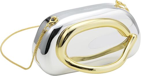 محفظة بمقبض مسائي من BOOMRICH للنساء بسحاب من الأكريليك حقيبة كتف كتف مع سلسلة لحفلات الزفاف كاجوال in Kuwait