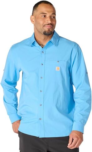 قميص Carhartt الرجالي Force Sun Defender ذو مقاس مريح وخفيف الوزن وأكمام طويلة in Kuwait
