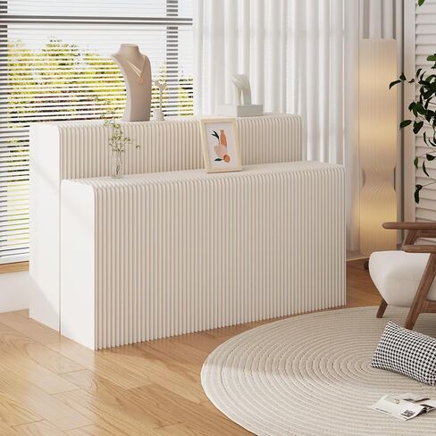 Paper Retail Display Stand, Folding Product Riser, Eco-Friendly Display Rack, Suitable for Boutiques, Retail Stores, and Home Decoration (L78.7 x W16.5 x H30.7 in) in Saudi Arabia