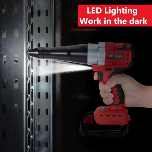 أداة مسدس برشام لاسلكي لبطارية ميلووكي M18 18 فولت (أداة فقط)، مسدس برشام أوتوماتيكي كهربائي بدون فرش، للمسامير 1/8 بوصة، 5/32 بوصة، 3/16 بوصة، للمعادن والبلاستيك والجلود in Kuwait