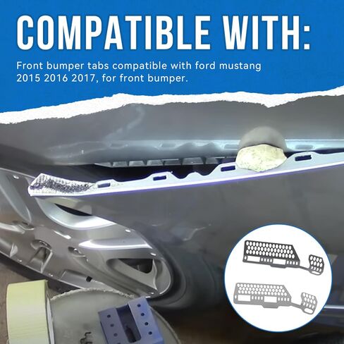 Front Bumper Tabs/Reinforcement Mounts/Repair Kit Compatible with Ford Mustang 2015 2016 2017, For Front Bumper in Saudi Arabia