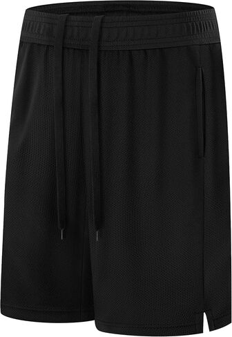 Runhit Boys Basketball Shorts Mesh Pockets Athletic Soccer Shorts for Youth Kids Running Gym PE Tennis Quick Dry Size 6–20 in Kuwait
