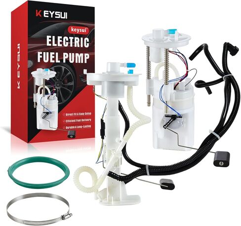 Electric Fuel Pump Module Assembly Compatible with BMW E70 Series X5 2007 2008 2009 2010 L6 3.0L Gas, Left & Right Side, Replace# 16117195463, E8814M, FG1176, SP5113M with Sending Unit in Saudi Arabia