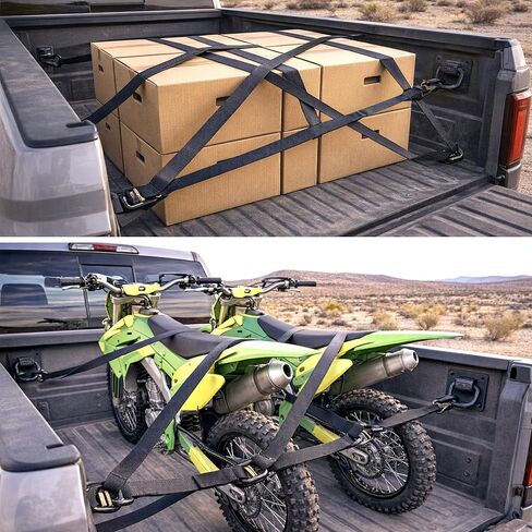 4 قطع من مراسي ربط متينة من KJE لسرير الشاحنة تناسب 2015-2025 Ford F150 F250 F350 & Raptor 2026, 2025 F150 مرساة ربط للأسفل لاستبدال FL3Z-99000A64-B & FL3Z-9928408-AB in Kuwait