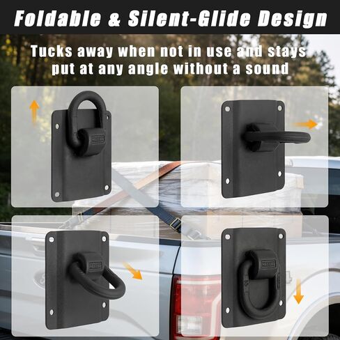 مرساة ربط لسرير الشاحنة شديدة التحمل تناسب Ford F150/F250/F350 2015-2025، بديلة لـ FL3Z-99000A64-B وFL3Z-9928408-AB، ملحقات ربط سرير صندوق الشحن (4 عبوات) in Kuwait