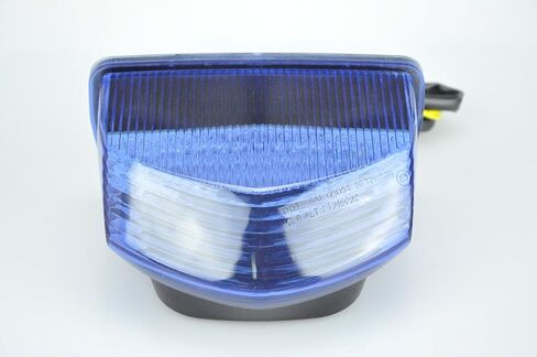 Motorcycle LED Tail Light with Turn Signals Compatible with 07-12 CBR600RR,Blue in Kuwait