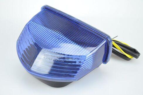 Motorcycle LED Tail Light with Turn Signals Compatible with 07-12 CBR600RR,Blue in Kuwait