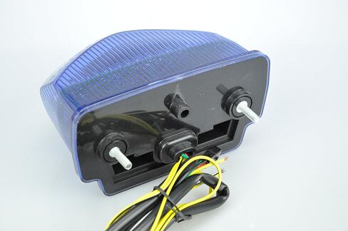 Motorcycle LED Tail Light with Turn Signals Compatible with 07-12 CBR600RR,Blue in Kuwait