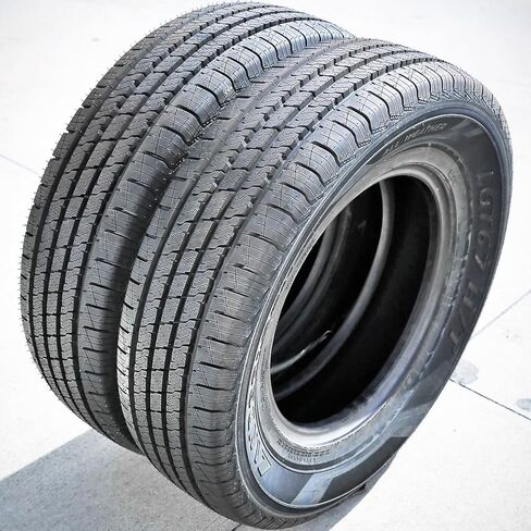 مجموعة من 4 (أربعة) إطارات Landgolden LGT67 H/T لجميع المواسم للشاحنات/سيارات الدفع الرباعي للطرق السريعة - 225/70R16 225/70/16 225/70-16 107H نطاق تحميل XL 4 طبقات BSW جدار جانبي أسود UTQG 500AA in Kuwait