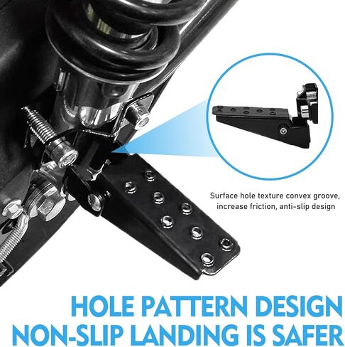 2 PCS Motorcycle Foot Pegs, 90 Degree Foldable Anti-slip Foot Pedal, Universal for Motorcycles Bicycles Dirt Bikes (Black) in Saudi Arabia