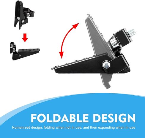 2 PCS Motorcycle Foot Pegs, 90 Degree Foldable Anti-slip Foot Pedal, Universal for Motorcycles Bicycles Dirt Bikes (Black) in Saudi Arabia