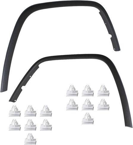 Right Automotive Wheel Arch Trim Flares Front Passenger Side Black Replacement for 2011-2016 Replacement for CH1291106 Replacement for 1MP38RXF1AE in Saudi Arabia