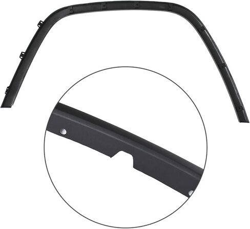 Right Automotive Wheel Arch Trim Flares Front Passenger Side Black Replacement for 2011-2016 Replacement for CH1291106 Replacement for 1MP38RXF1AE in Saudi Arabia