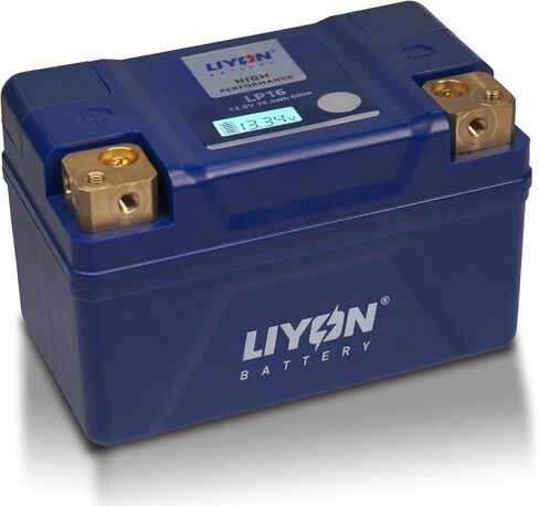 بطارية ليثيوم LIYON BLP7 Lifepo4 Lithium 12V 3Ah Powersports Starter مع شاشة عرض، طاقة البدء 300A 210 CCA(-25°C) للدراجات النارية 125-450cc، دراجة رياضية 250-500cc، ATV 150-450cc، UTV 170-300cc in Saudi Arabia
