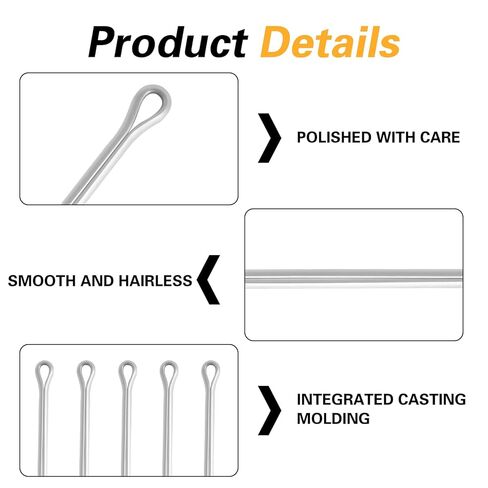 20 حزمة من دبابيس المروحة البحرية كوتر من الفولاذ المقاوم للصدأ طقم دبابيس كوتر للمحركات الخارجية لاستبدال أعمدة دعامة القارب، تتضمن توافق ساحب دبوس كوتر مع معظم الموديلات in Kuwait