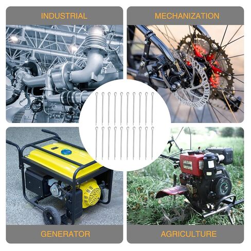 20 حزمة من دبابيس المروحة البحرية كوتر من الفولاذ المقاوم للصدأ طقم دبابيس كوتر للمحركات الخارجية لاستبدال أعمدة دعامة القارب، تتضمن توافق ساحب دبوس كوتر مع معظم الموديلات in Kuwait