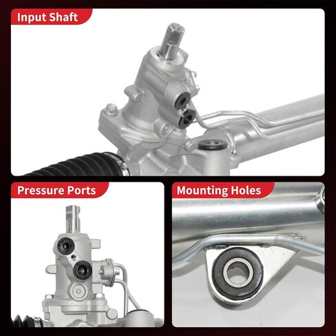 مجموعة رف وترس التوجيه الهيدروليكي من PHOBOOS متوافقة مع Ford Taurus 2008-2012، Taurus X 2008-2009، Flex، Five Hundred & Lincoln MKS، MKT & Mercury Montego، Sable، Direct Fit، Ref. 222003 in Kuwait