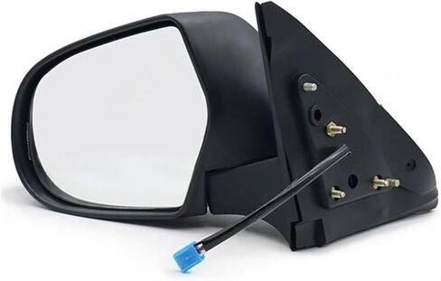غطاء غطاء مرآة جانبية مع ضوء إشارة الانعطاف LED، فضي وأسود، غطاء مرآة جناح باب السيارة مناسب عالميًا in Kuwait