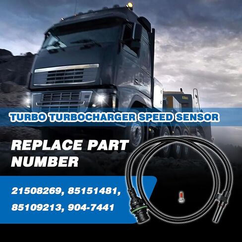 مستشعر سرعة الشاحن التوربيني متوافق مع شاحنة فولفو 9700 VHD VNL VNM D11 D13 شديدة التحمل، Mack CXN CXU LE LEU GU CHU MR MRU استبدال لـ 21508269، 85151481، 85109213 in Saudi Arabia