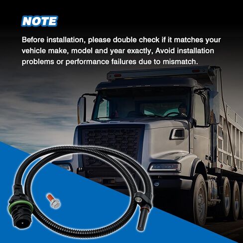 مستشعر سرعة الشاحن التوربيني متوافق مع شاحنة فولفو 9700 VHD VNL VNM D11 D13 شديدة التحمل، Mack CXN CXU LE LEU GU CHU MR MRU استبدال لـ 21508269، 85151481، 85109213 in Saudi Arabia