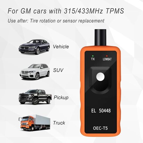 أداة إعادة تعلم TPMS، نظام مراقبة ضغط إطارات السيارات، تفعيل مستشعر TPMS أداة إعادة ضبط EL-50448 OEC-T5، متوافقة مع بويك شيفروليه كاديلاك in Kuwait