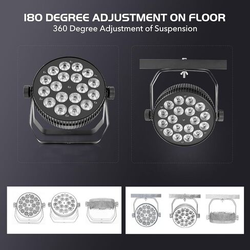 18x12W RGBW 4in1 LED Par Light in Saudi Arabia