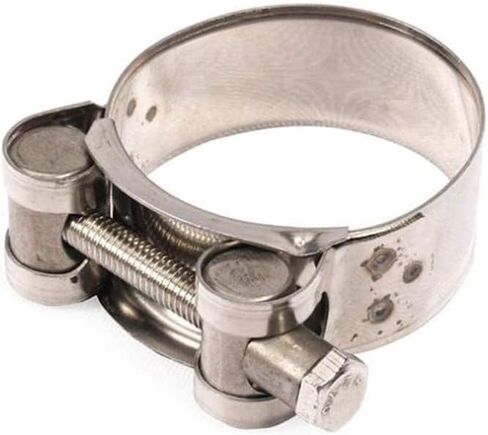 1Pc Stainless Steel Exhaust Clamp Replacement Exhaust Clamp Motorcycle Water Hose Car Replacement Exhaust Clamps (48-51mm) in Saudi Arabia