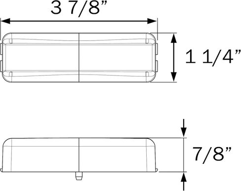 Optronics MCL61AS LED علامة / ضوء التخليص، العنبر in Saudi Arabia
