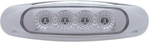 United Pacific 39401 - Clearance/Marker Light - Red Led/Clear Lens, With Reflector, 4 Led in Saudi Arabia