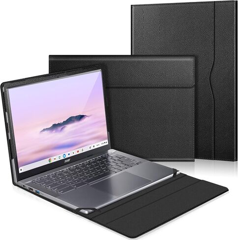 Fintie Protective Case for 14 Inch Acer Chromebook Plus 514 CB514-4HT, ASUS Chromebook Flip CX1 CX1400FKA-AS88F, Samsung Galaxy Chromebook Go (Pink) in Saudi Arabia