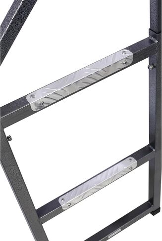 سلم الباب الخلفي لشاحنة بيك اب شديد التحمل، إطار قابل للطي ملائم عالميًا مع مقبض ألومنيوم غير قابل للانزلاق وأقدام مطاطية لسهولة الوصول إلى السرير، ملحقات سيارات الدفع الرباعي والشاحنات للرجال باللون الأسود in Kuwait