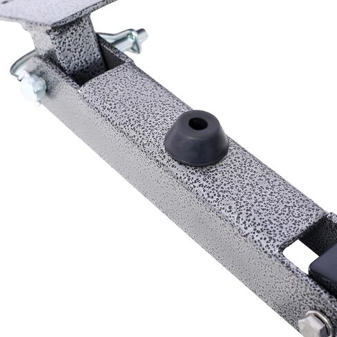 سلم الباب الخلفي العالمي مع خطوات الألومنيوم المضادة للانزلاق للشاحنات الصغيرة، سلم سرير الشاحنة القابل للطي عالي التحمل، أقدام مطاطية من الفولاذ المقاوم للصدأ، براغي سداسية ذاتية الحفر لسهولة التركيب باللون الأسود الفولاذي in Kuwait