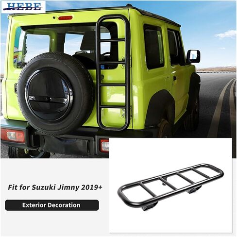 Rear Door Climbing Ladder Tailgate Rack Protection Frame Compatible For Suzuki Jimny 2019 2020 2021 2022 2023 2024 Accessories in Saudi Arabia