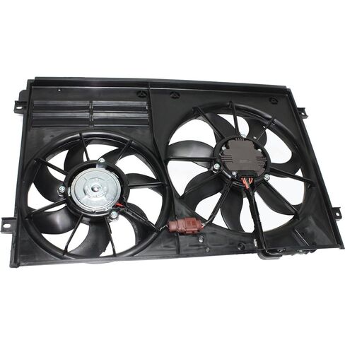 Replacement Cooling Fan Assembly Kit fits Volkswagen GTI Golf R Jetta 2.0L L4 Gas Turbo in Saudi Arabia