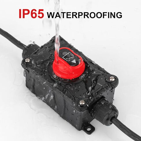 Top Post Battery Disconnect Switch, 100A 12-32V On/Off, Waterproof Heavy-Duty Battery Disconnect Switch with 8AWG Wire for Cars, Vehicles, RVs, and Boats in Saudi Arabia
