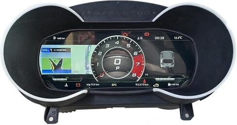 لوحة قيادة قمرة القيادة متوافقة مع أودي TT TTS 2008-2014 لوحة أدوات LCD رقمية شاشة 10.3 بوصة عالية الدقة عداد السرعة CarPlay عداد المسافات in Kuwait