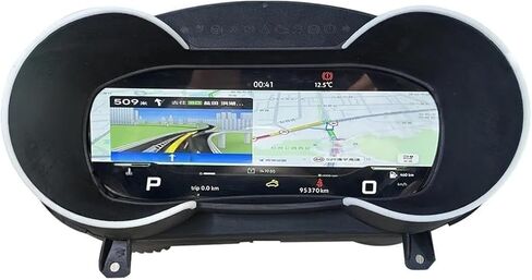 لوحة قيادة قمرة القيادة متوافقة مع أودي TT TTS 2008-2014 لوحة أدوات LCD رقمية شاشة 10.3 بوصة عالية الدقة عداد السرعة CarPlay عداد المسافات in Kuwait