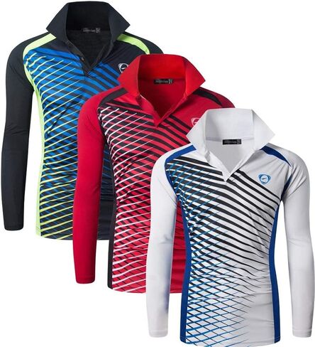 3 Pack Men's Short Sleeve Fit Sport Polo Tee Shirts T-Shirts Tshirt Tops Poloshirt Golf Tennis Pickleball LSL195 in Saudi Arabia