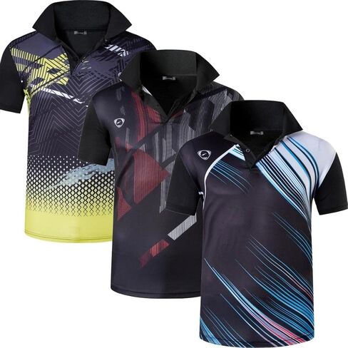 3 Pack Men's Short Sleeve Fit Sport Polo Tee Shirts T-Shirts Tshirt Tops Poloshirt Golf Tennis Pickleball LSL195 in Saudi Arabia