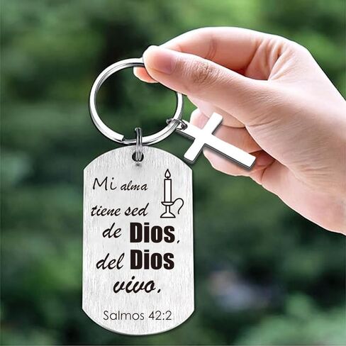 Spanish Christian Keychain Set: Encouraging Bible Verses - Religious Gift Set for Women and Men - Pack of 10 in Saudi Arabia