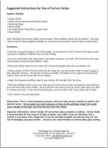 مسحوق تلميع عالي الجودة من أكسيد السيريوم - 8 أونصة in Kuwait