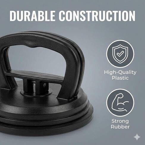 Car Dent Puller, Powerful Suction for Paintless Dent Removal, 56mm Auto Body Repair Tool for Small Dings, Glass Lifting, and Smooth Surface Moving (Black) in Saudi Arabia